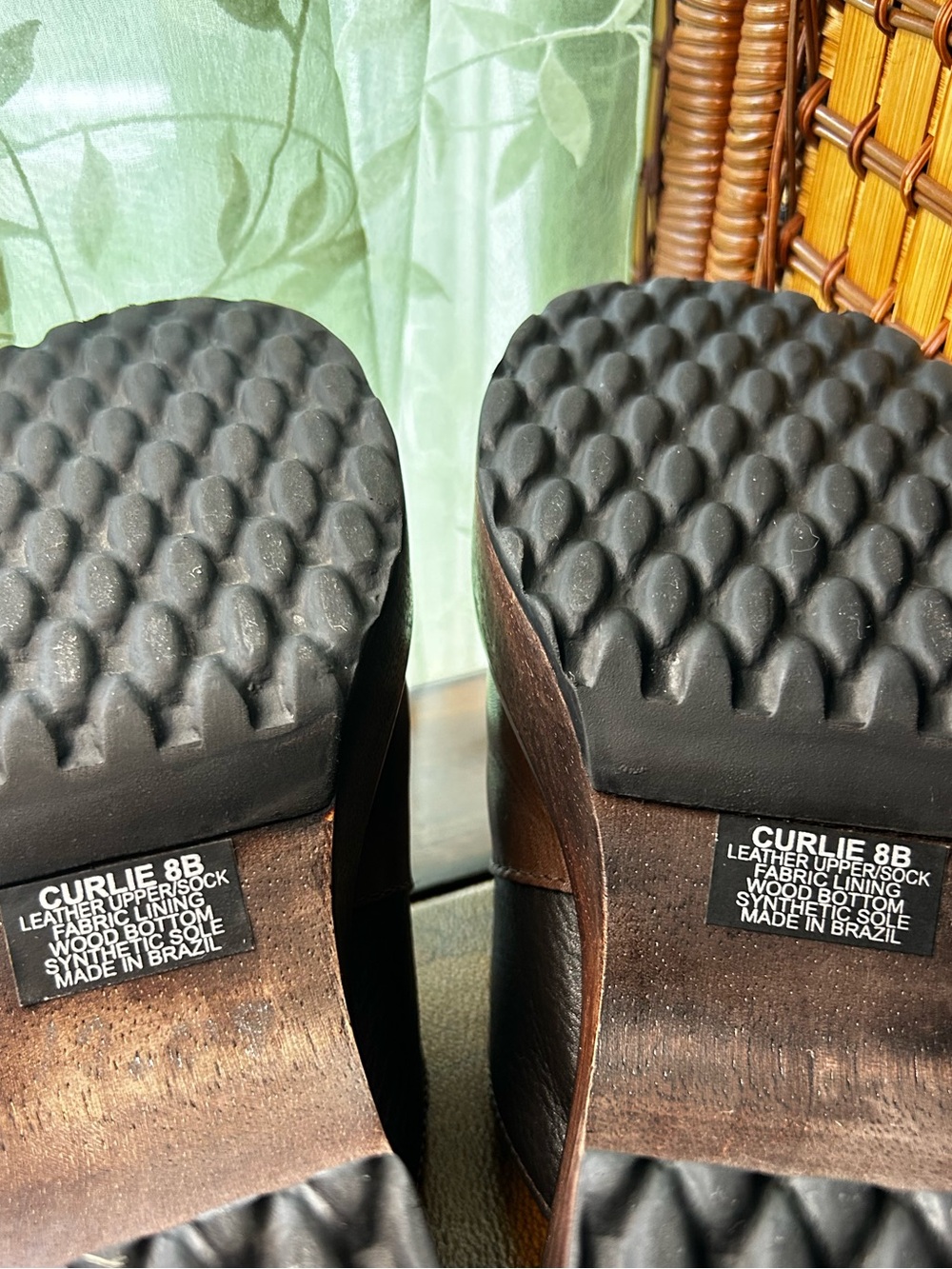 Steve Madden Brown & Black Patchwork Leather Clogs - Picture 13 of 15